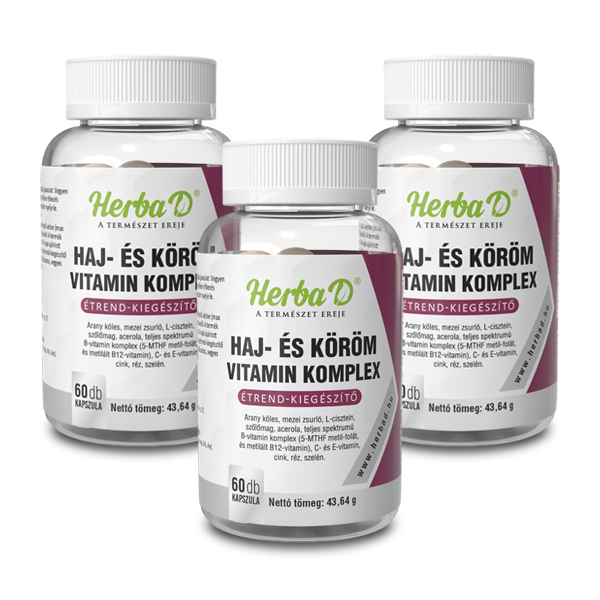 Haj és Köröm Vitaminkomplex kapszula (3 db)