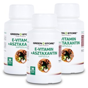 E-vitamin + Asztaxantin kapszula (3 db)