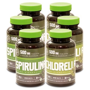 Spirulina és Chlorella tabletta (3 csomag)