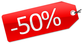 50% kedvezmény