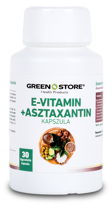 GreenStore E-vitamin+Asztaxantin kapszula