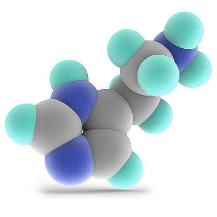 hisztamin molekula